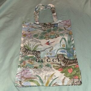 Gucci Beauty GWP Multicolor Jungle Print Tote | NWOT